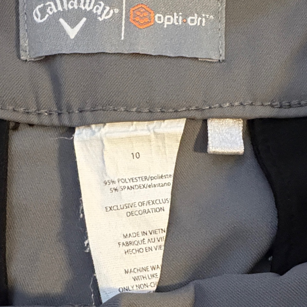 Callaway Opti-dri Women's Gray Shorts size 10 - Picture 2 of 11